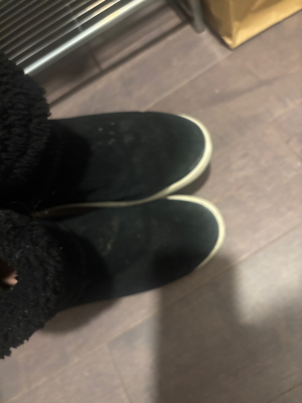 UGG Black Shearling-Lined Ankle Booties - Picture 6 of 8